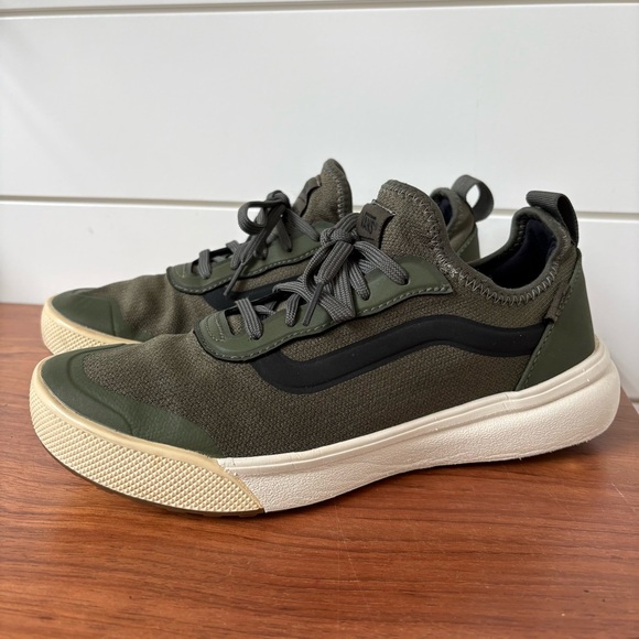 Vans UltraRange AC Knit Sneakers Shoes Green Mens 6.5 Skater Running Lifestyle - Picture 2 of 10